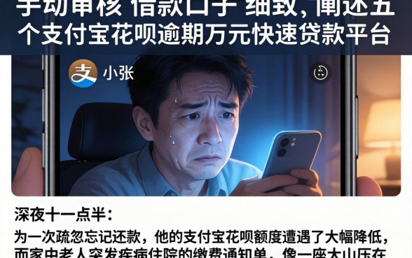 手动审核的借款口子,细致阐述五个支付宝花呗逾期万元快速贷款平台