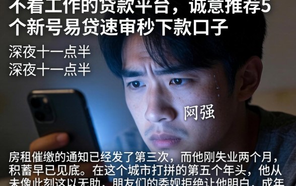 不看工作的贷款平台，诚意推荐5个新号易贷速审秒下款口子