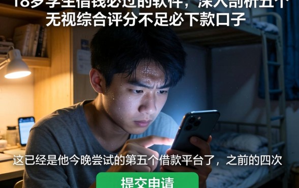 18岁学生借钱必过的软件，深入剖析五个无视综合评分不足必下款口子