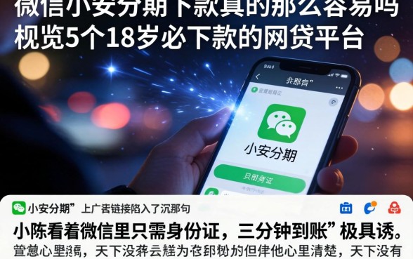 微信小安分期下款真的那么容易吗,概览5个18岁必下款的网贷平台