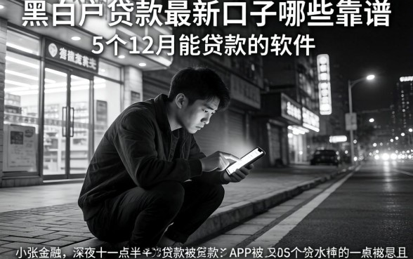 黑白户贷款最新口子哪些靠谱，条列5个12月能贷款的软件