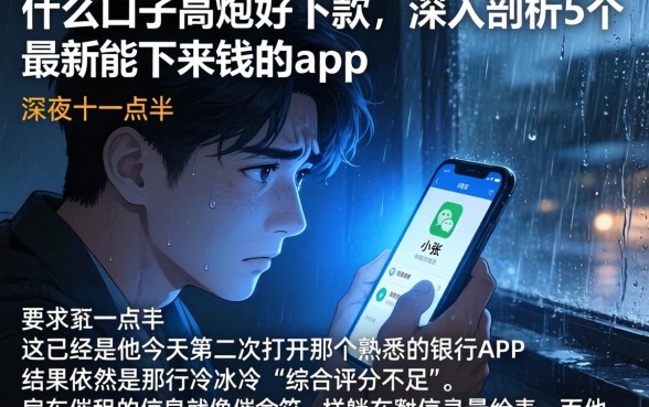 什么口子高炮好下款，深入剖析5个最新能下来钱的app