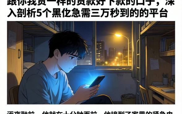 跟你我贷一样的贷款好下款的口子，深入剖析5个黑户急需三万秒到的的平台