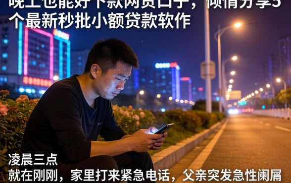 晚上也能好下款的网贷口子，倾情分享5个最新秒批小额贷款软件