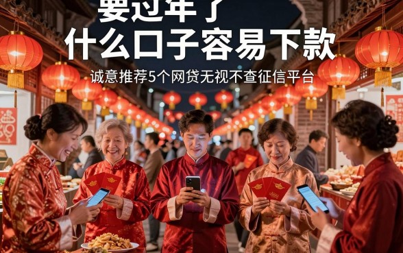 要过年了什么口子容易下款,诚意推荐5个网贷无视不查征信平台