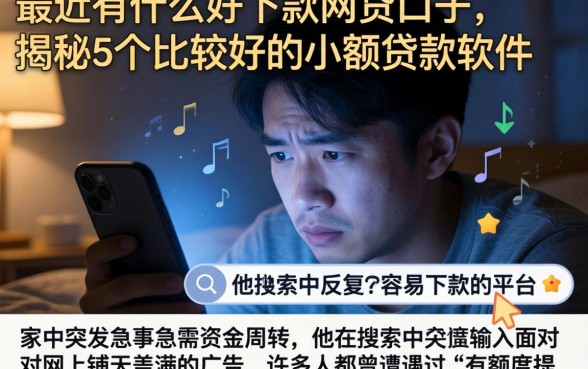最近有什么好下款的网贷口子，揭秘5个比较好的小额贷款软件