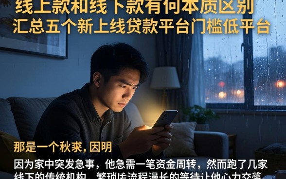 线上款和线下款有何本质区别，汇总五个新上线贷款平台门槛低平台