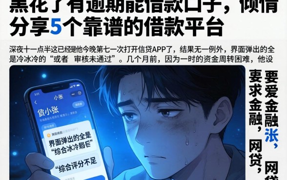 黑花了有逾期能借款的口子,倾情分享5个靠谱的借款平台