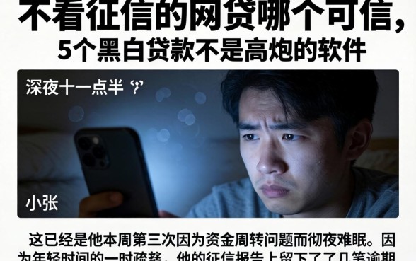 不看征信的网贷哪个可信，概括5个黑白贷款不是高炮的软件
