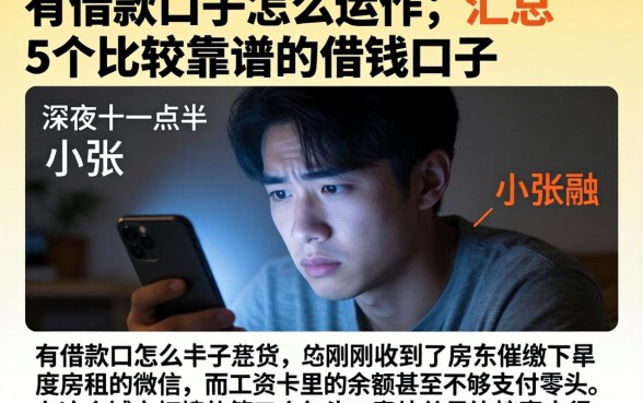 有借款口子怎么运作，汇总5个比较靠谱的借钱口子