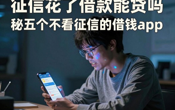 征信花了借款能贷吗，揭秘五个不看征信的借钱app