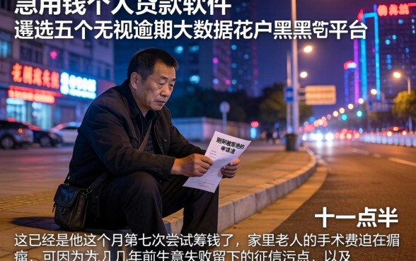 急用钱个人贷款软件，遴选五个无视逾期大数据花户黑户平台