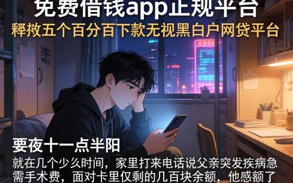 免费借钱app正规平台，枚举五个百分百下款无视黑白户网贷平台