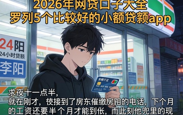 2026年网贷口子大全，罗列5个比较好的小额贷款app