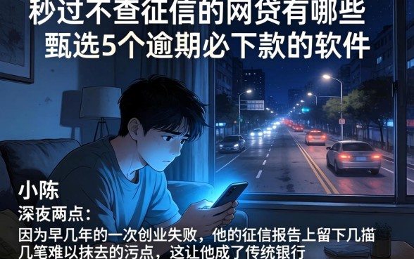 秒过不查征信的网贷有哪些，甄选5个逾期必下款的软件