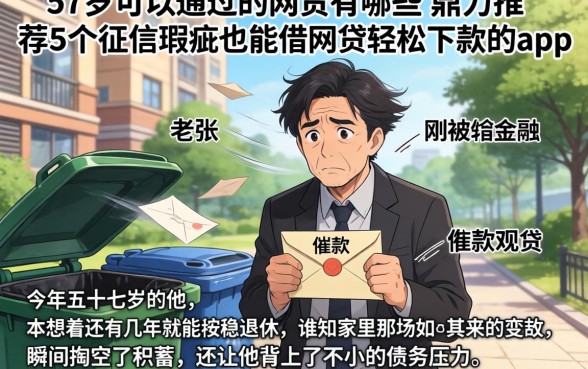 57岁可以通过的网贷有哪些，鼎力推荐5个征信瑕疵也能借网贷轻松下款的app
