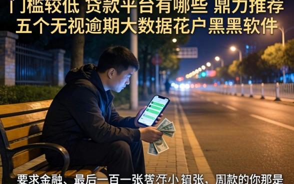 门槛较低的贷款平台有哪些，鼎力推荐五个无视逾期大数据花户黑户软件