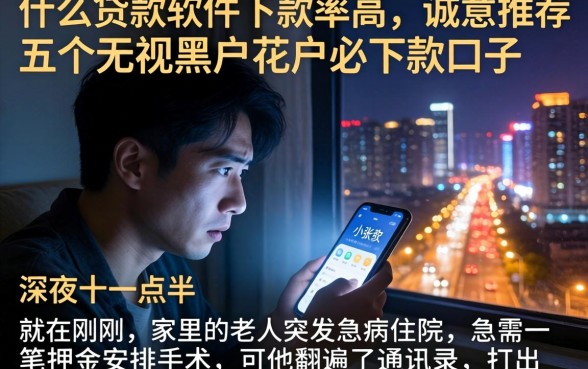 什么贷款软件下款率高,诚意推荐五个无视黑户花户必下款口子