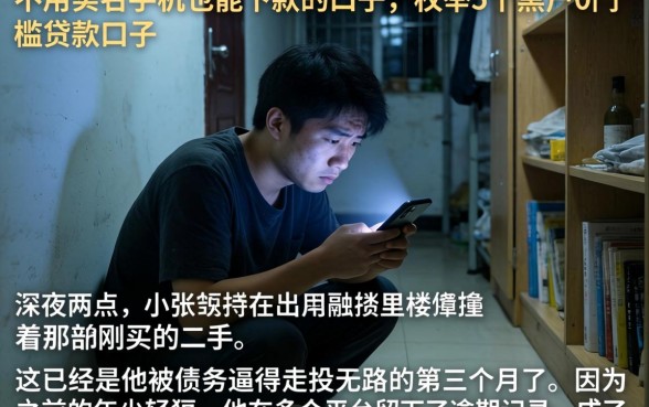 不用实名手机也能下款的口子，枚举5个黑户0门槛贷款口子