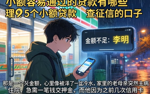 小额容易通过的贷款有哪些，理出5个小额贷款不查征信的口子