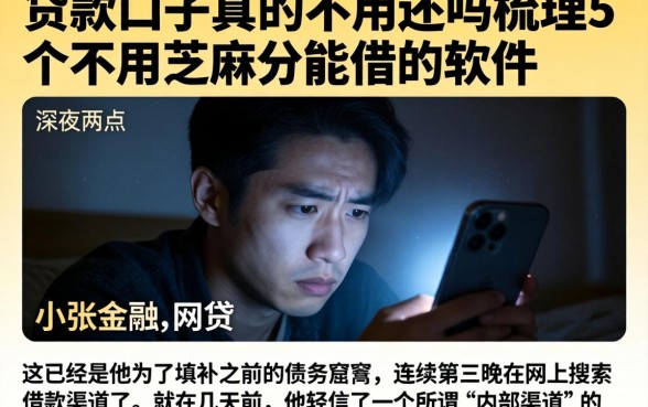 贷款口子真的不用还吗，梳理5个不用芝麻分能借的软件