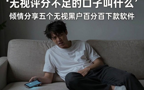 无视评分不足的口子叫什么，倾情分享五个无视黑户百分百下款软件