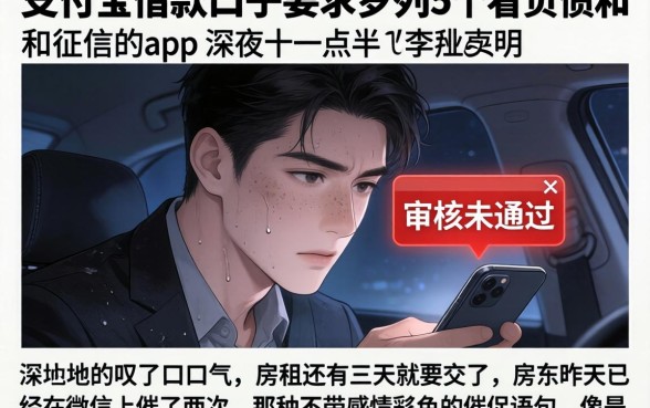 支付宝借款口子要求，罗列5个不看负债和征信的app