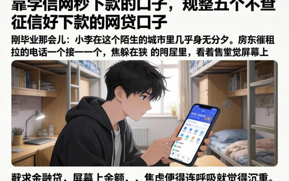 靠学信网秒下款的口子，规整五个不查征信好下款的网贷口子
