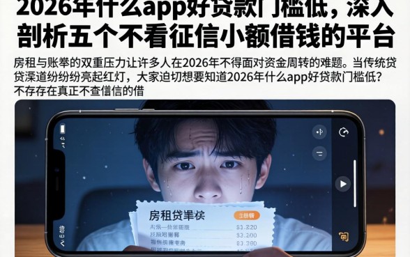 2026年什么app好贷款门槛低，深入剖析五个不看征信小额借钱的平台