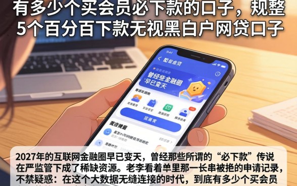 有多少个买会员必下款的口子，规整5个百分百下款无视黑白户网贷口子