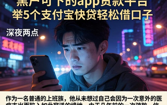 黑户可下的app贷款平台，枚举5个支付宝快贷轻松借口子