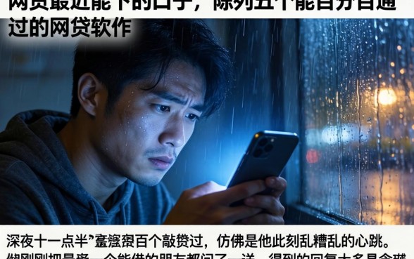 网贷最近能下的口子，陈列五个能百分百通过的网贷软件