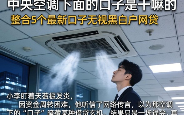 中央空调下面的口子是干嘛的，整合5个最新口子无视黑白户网贷