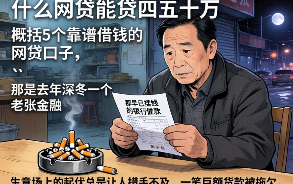 什么网贷能贷四五十万,概括5个靠谱借钱的网贷口子