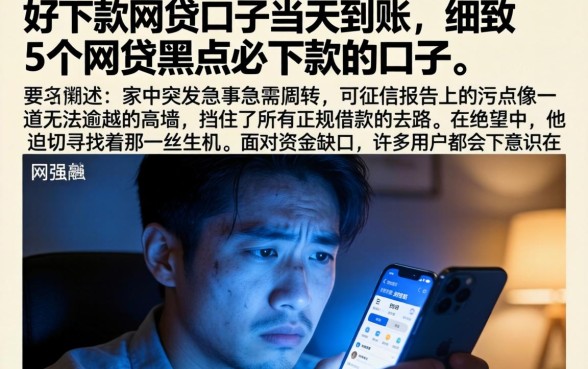 好下款的网贷口子当天到账，细致阐述5个网贷黑户必下款的口子