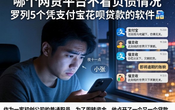 哪个网贷平台不看负债情况,罗列5个凭支付宝花呗贷款的软件