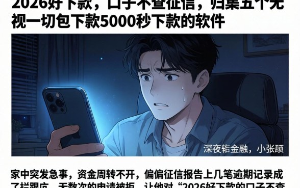 2026好下款的口子不查征信,归集五个无视一切包下款5000秒下款的软件