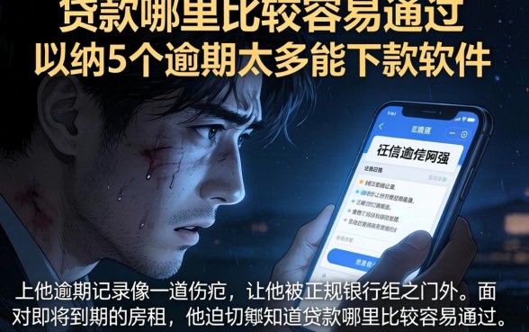贷款哪里比较容易通过，归纳5个逾期太多能下款软件