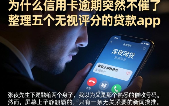 为什么信用卡逾期突然不催了,整理五个无视评分的贷款app