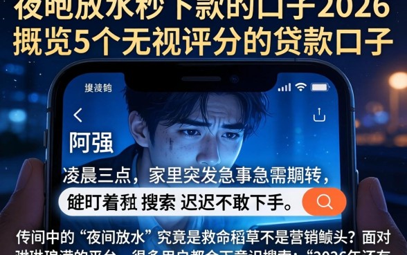 夜间放水秒下款的口子2026,概览5个无视评分的贷款口子