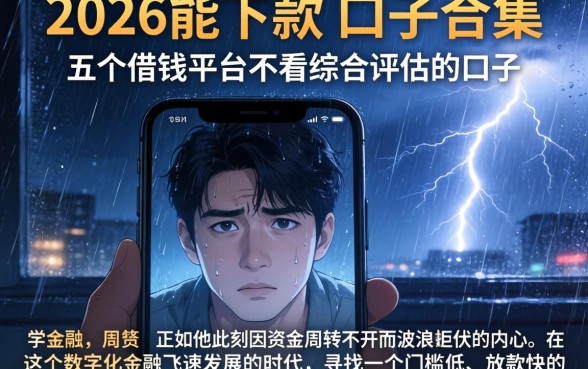 2026能下款的口子合集,详细阐述五个借钱平台不看综合评估的口子