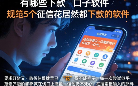 有哪些下款的口子软件，规整5个征信花居然都下款的软件