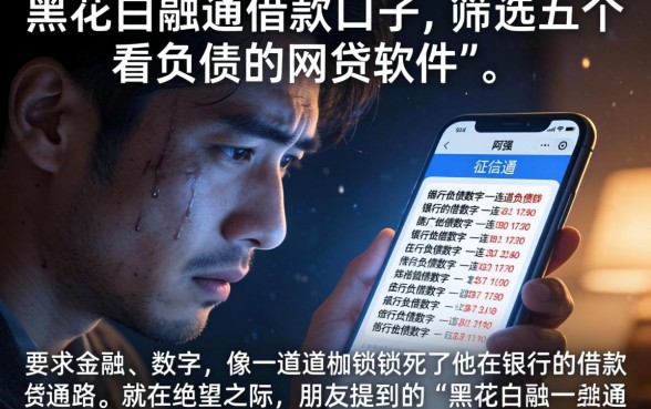 黑花白融通借款口子，筛选五个不看负债的网贷软件