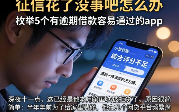 征信花了没事吧怎么办，枚举5个有逾期借款容易通过的app