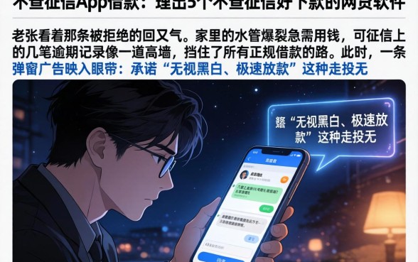 不查征信app借款，理出5个不查征信好下款的网贷软件