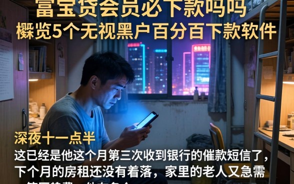 富宝贷会员必下款吗吗,概览5个无视黑户百分百下款软件