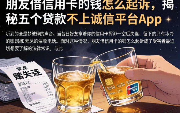 朋友借信用卡的钱怎么起诉,揭秘五个贷款不上诚信平台的app