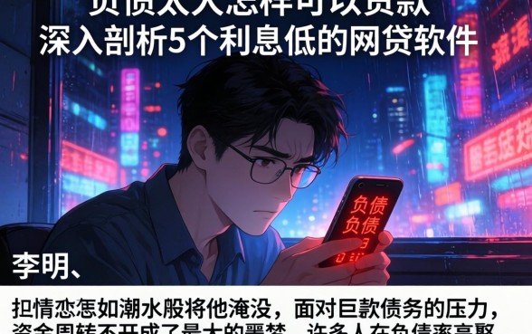 负债太大怎样可以贷款,深入剖析5个利息低的网贷软件