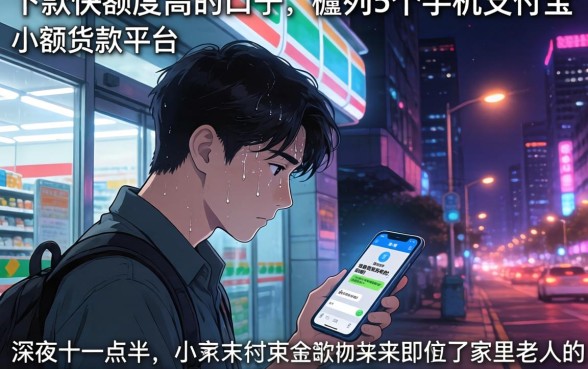 下款快额度高的口子，胪列5个手机支付宝小额贷款的平台