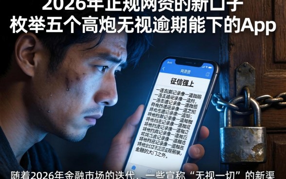 2026年正规网贷新口子，枚举五个高炮无视逾期能下的app